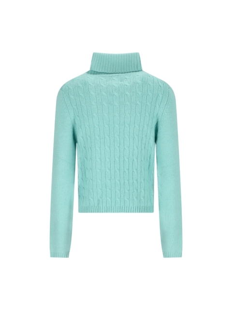 CABLE-KNIT ROLL-NECK SWAETER