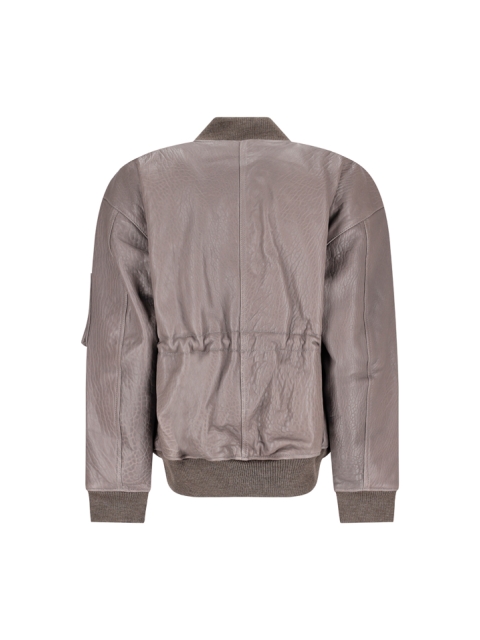 BOMBER OVERSIZE IN PELLE