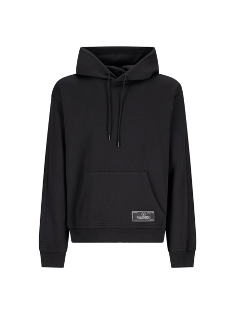 TECHNICAL COTTON HOODIE WITH TAILORED LABEL
