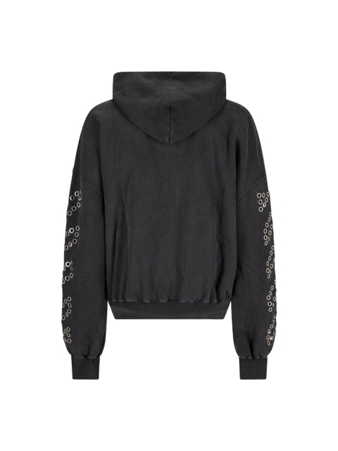 DIAG STRIPE DECORATION SWEATSHIRT