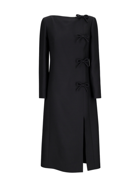 MIDI DRESS WITH BOWS