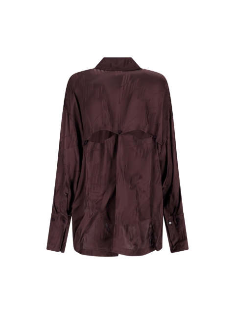KOTA SHIRT IN JACQUARD SATIN