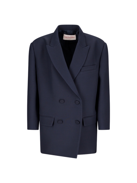DOUBLE-BREASTED CREPE COUTURE JACKET
