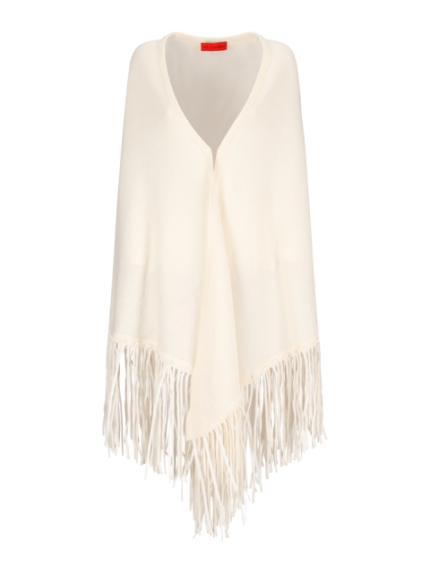 SHAWL WITH KNOTTED FRINGES