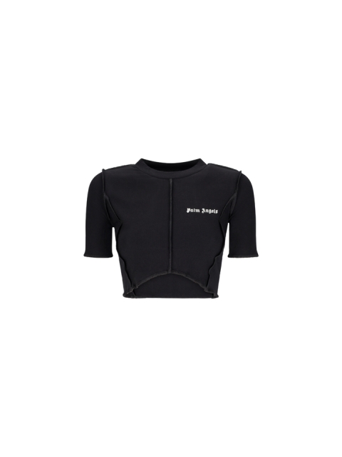CROP TOP CON LOGO CLASSICO