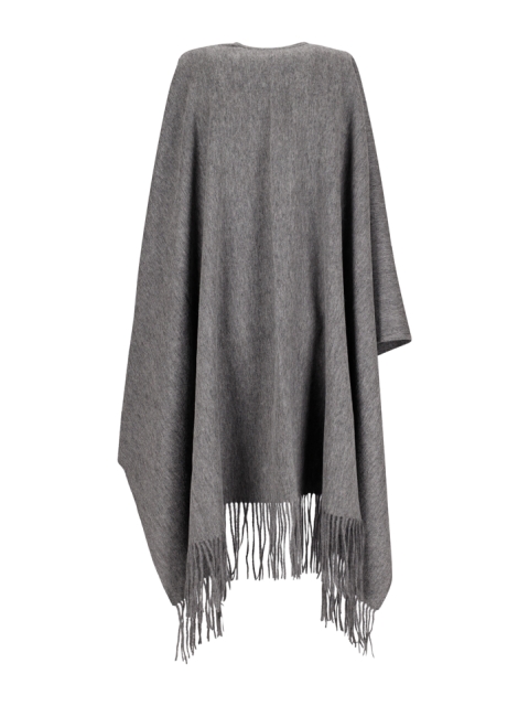 FRINGED WOOL CAPE