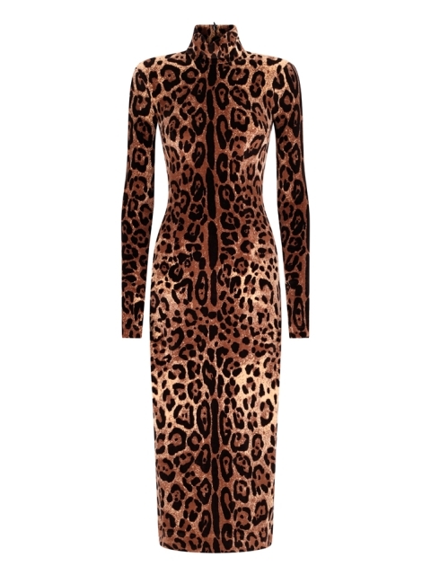 VESTITO LUNGO LEOPARDATO