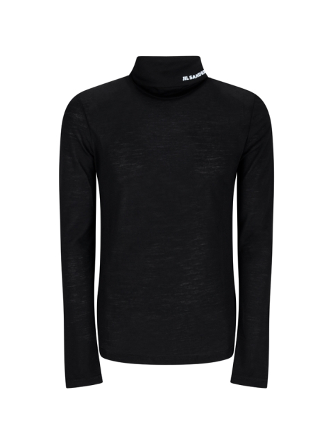 HIGH NECK SWEATER WITH PRINT