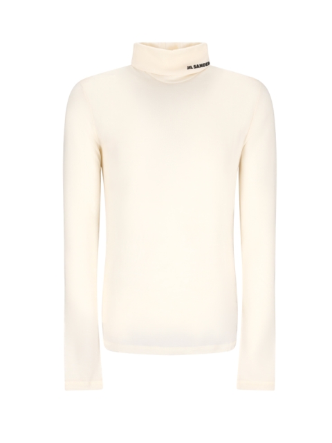 HIGH NECK SWEATER WITH PRINT