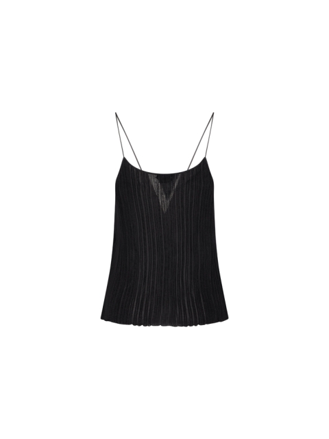 SHINY VISCOSE RIB TANK TOP