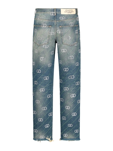 GG CROSS PANTS WITH CRYSTALS