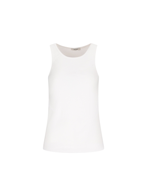 SLEEVELESS CREW NECK TOP