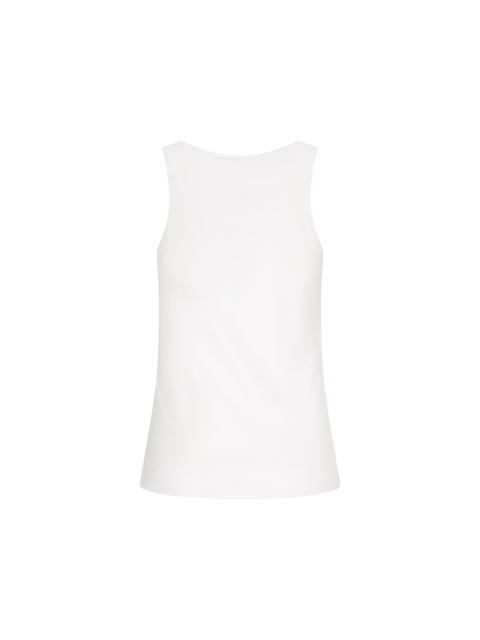 SLEEVELESS CREW NECK TOP