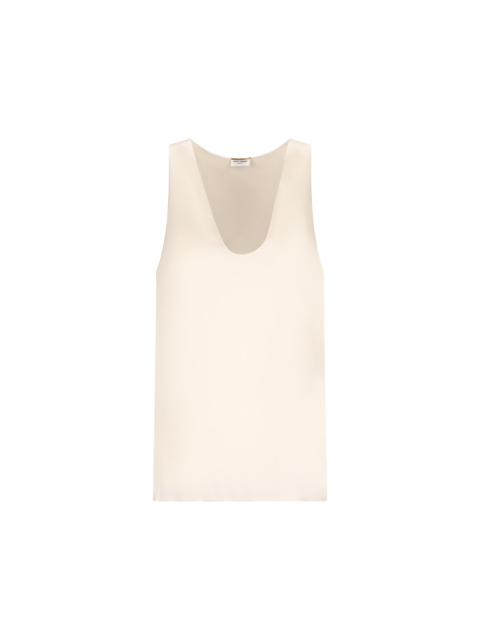 TANK TOP IN SILK SATIN CREPE