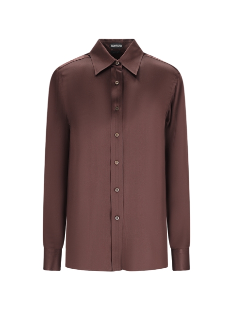 FLUID CHARMEUSE SILK SHIRT