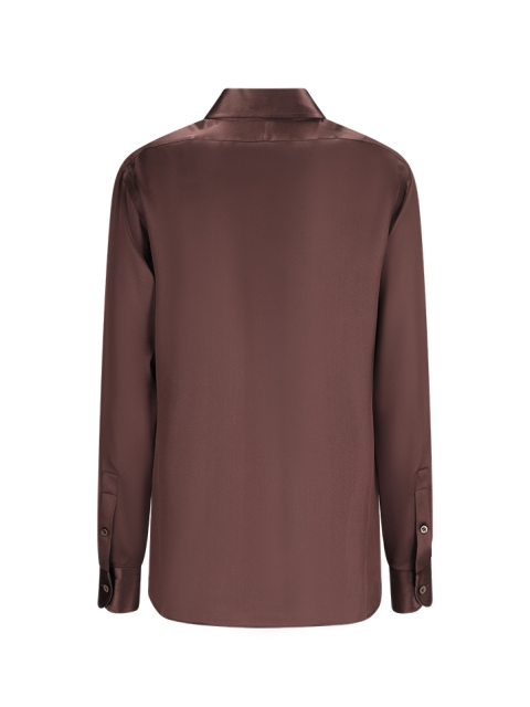 FLUID CHARMEUSE SILK SHIRT