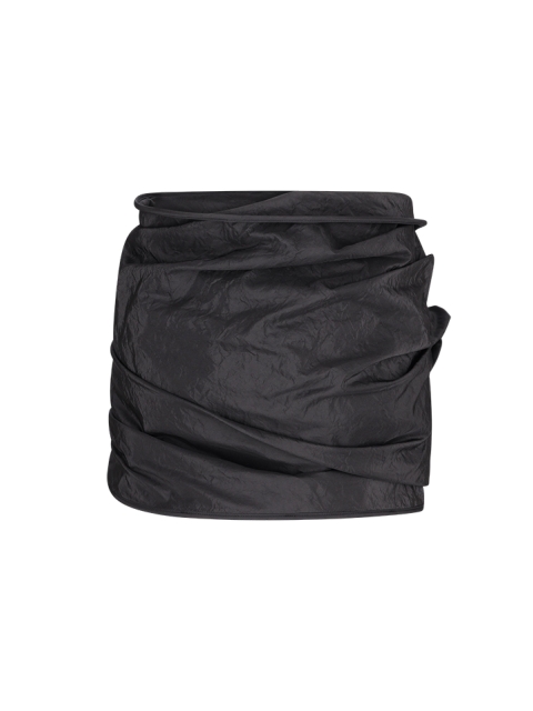 CRINKLE TAFFETA ROSE MINI SKIRT