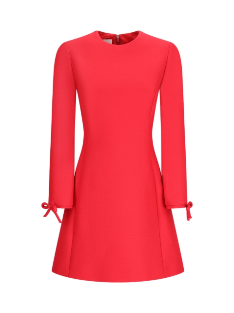SHORT DRESS IN CREPE COUTURE