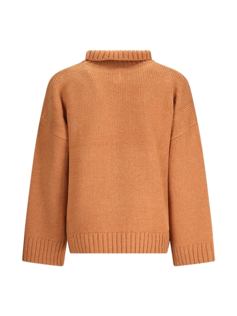 HIGH NECK SWEATER WITH PATCH POCKET