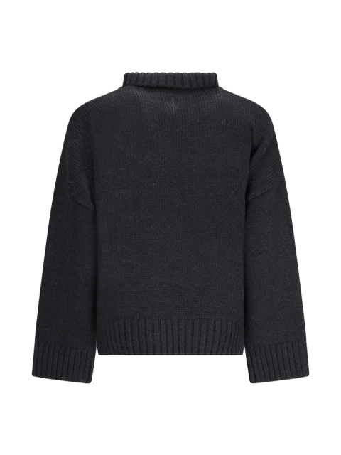 HIGH NECK SWEATER WITH PATCH POCKET