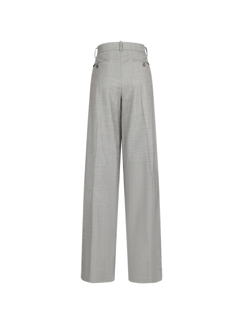 WIDE LEG TAILORED WOOL PANTS