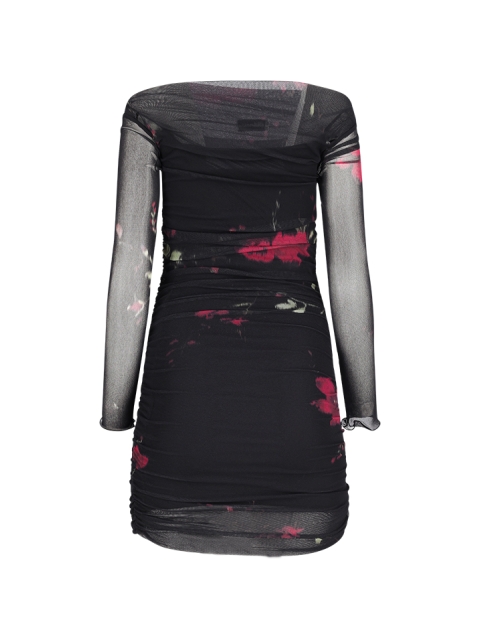 ABITO IN TULLE CON STAMPA ROSE