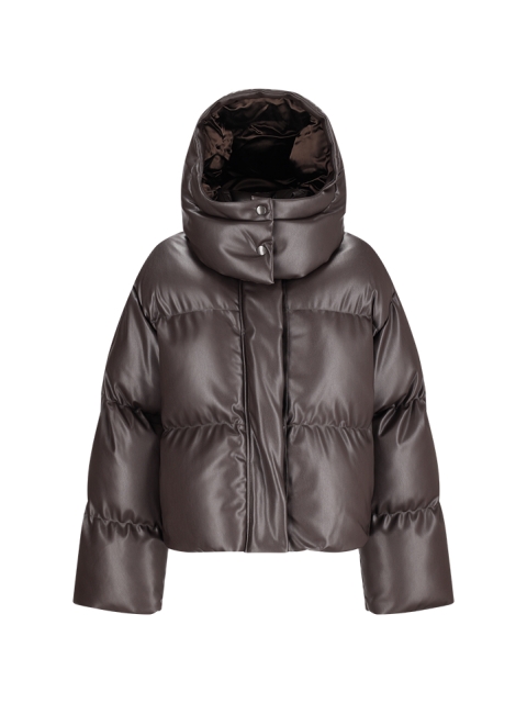  DOWN JACKET WITH HOOD IN ALTER MATERIAL