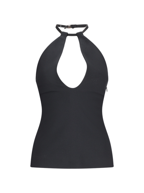 BUCKLE-FASTENED BLOUSE