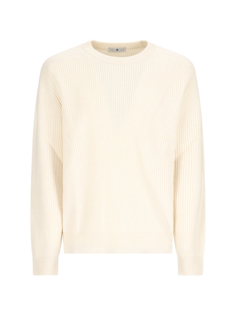 ROUND NECK SWEATER, LONG SLEEVE, ENGLISH RIB F.5, REGULAR FIT