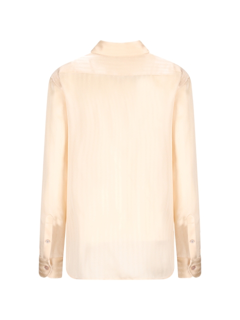 STRIPED WHITNEY FLUID SILK SHIRT