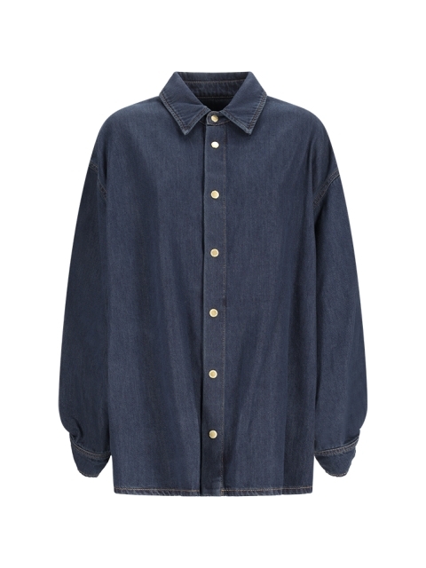 KEANU TENCEL DENIM ROUCHE SHIRT