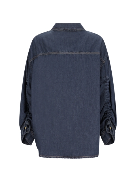 KEANU TENCEL DENIM ROUCHE SHIRT