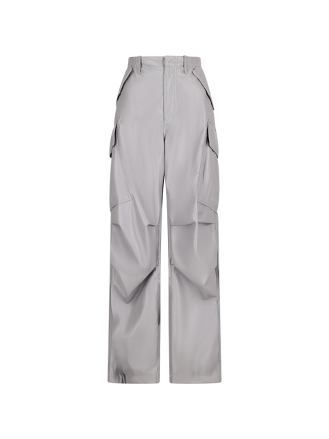 VIVI FAUX LEATHER CARGO PANTS