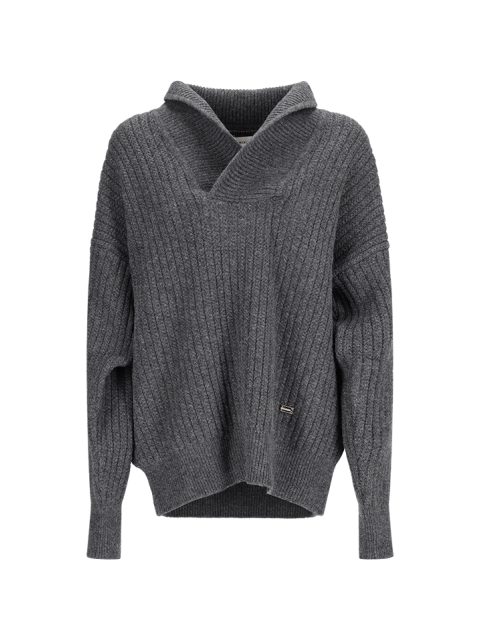 WOOL SWEATER WITH LOGO