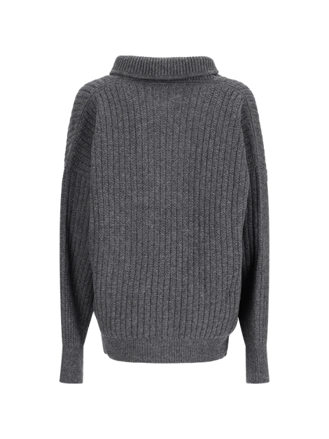 WOOL SWEATER WITH LOGO