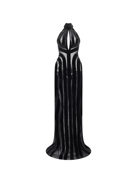 LONG DRESS WITH BACK NECKLINE