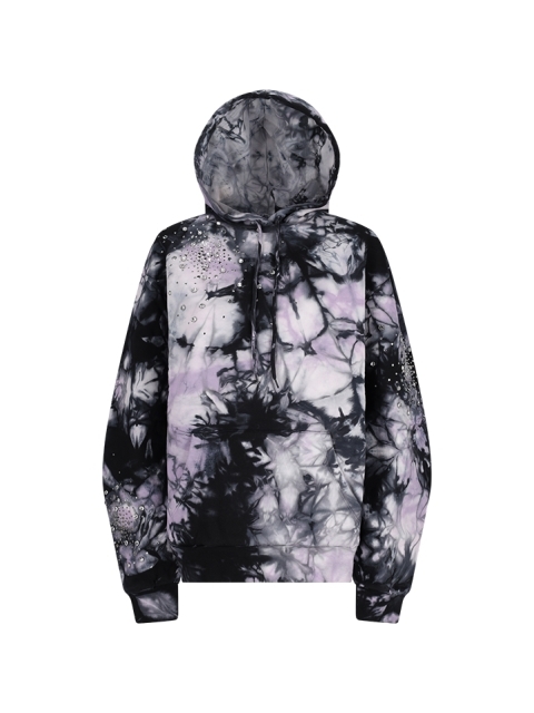 FELPA CON CAPPUCCIO TIE-DYE