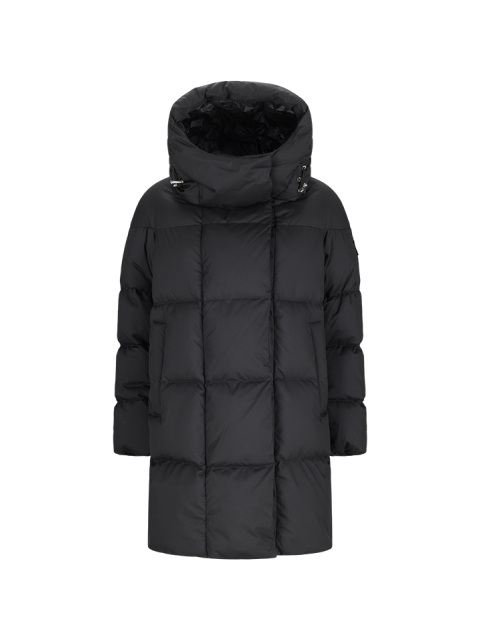 GIACCA LUNGA IN PIUMINO CON CAPPUCCIO
