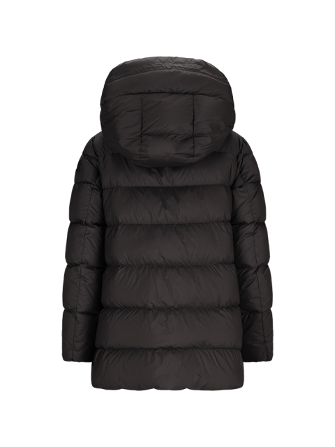 COCOON LONG JACKET WITH HOOD