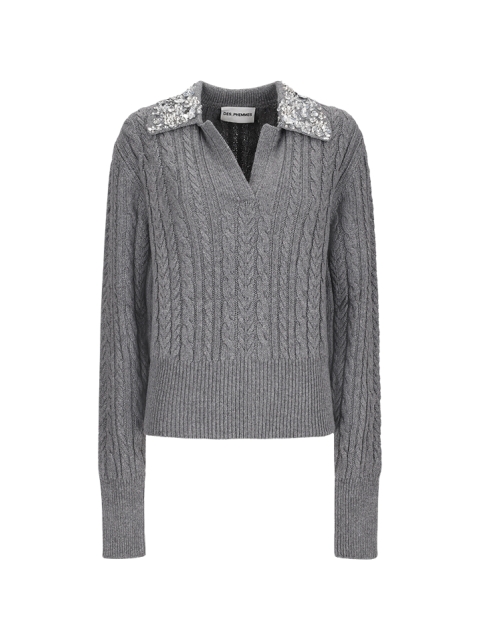 CROPPED KNITTED POLO
