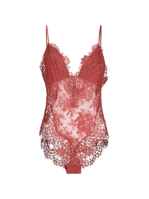 ILLUSTRATION LACE TEDDY