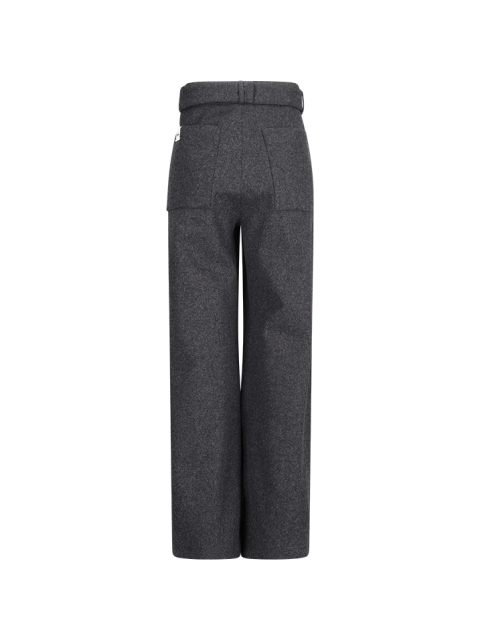 BELTED WIDE-LEG TROUSERS