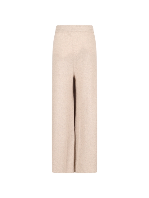 WIDE-LEG CASHMERE TRACK PANTS