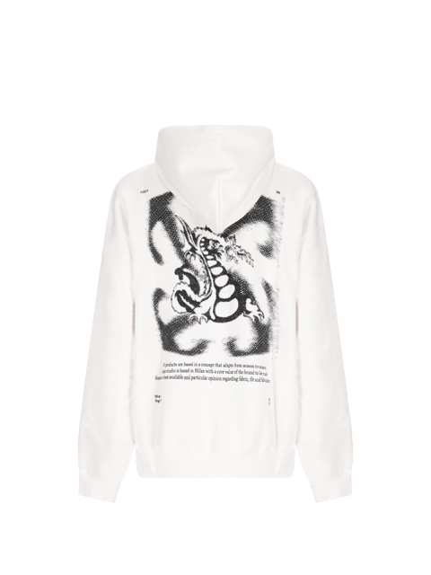 DRAGON ARROW PRINT HOODIE
