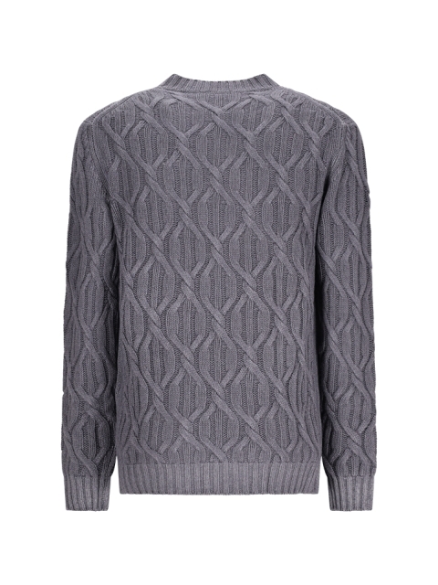 BRAIDED KNIT SWEATER