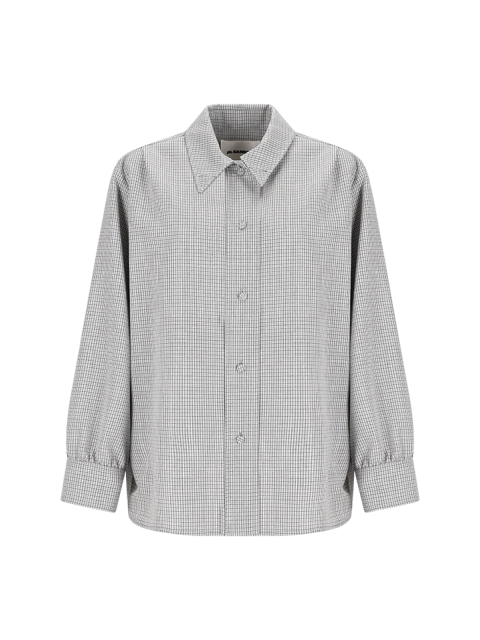 LONG SLEEVE WOOL SHIRT WITH REMOVABLE CLIPS