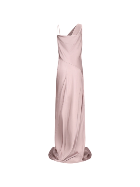 DEYON DRAPED ONE-SHOULDER GOWN