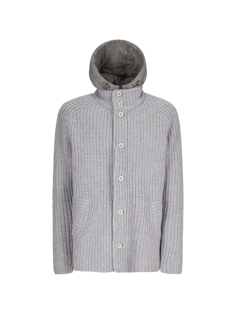 CARDIGAN IN INFINITY WOOL AND ECOAGE