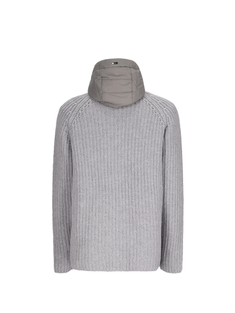 CARDIGAN IN INFINITY WOOL AND ECOAGE