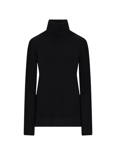 HIGH-NECK RIBBED SWEATER